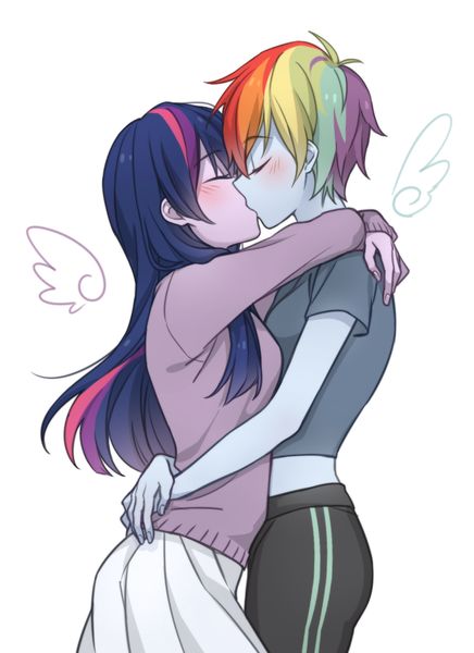 Best of Rainbow dash kiss twilight