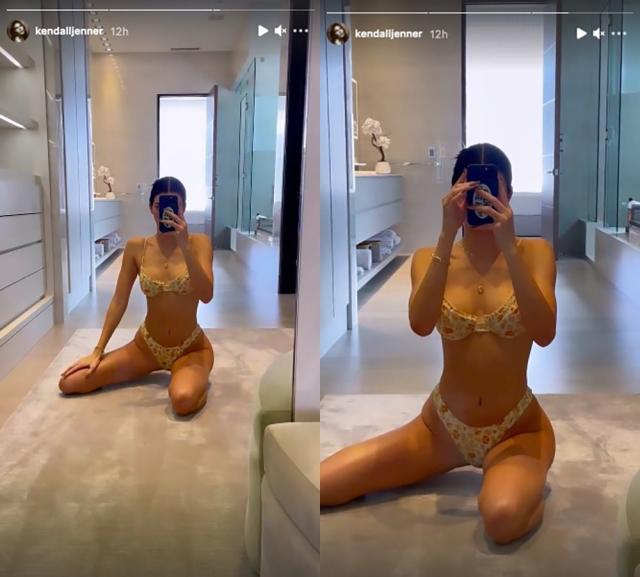 Kendall Jenner Upskirt parker topless