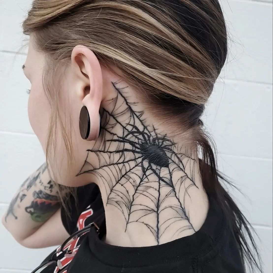barsha banerjee recommends spiderweb tattoo on elbow pic