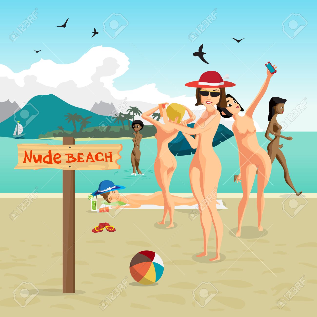 pictures of women at nude beaches