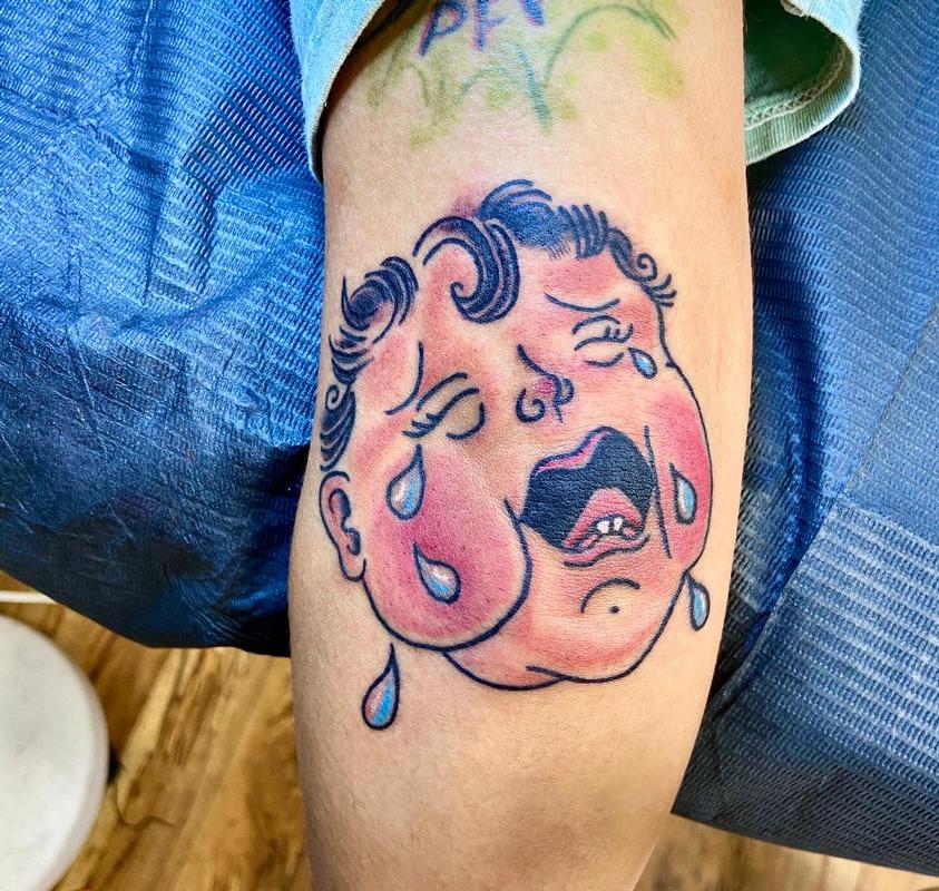 bill canney recommends crying baby tattoo pic