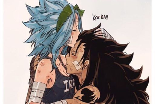 Best of Gajeel and levy kiss