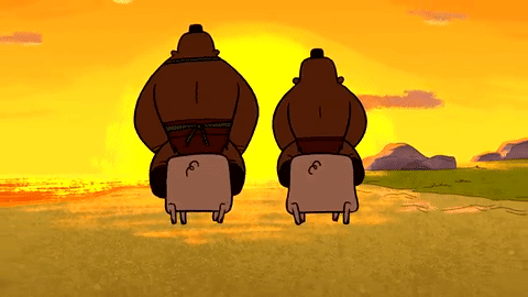 riding off into the sunset gif