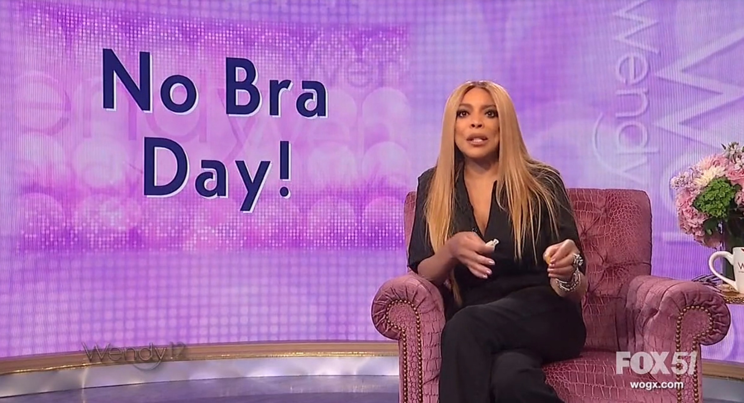 christine millar recommends wendy williams braless pic