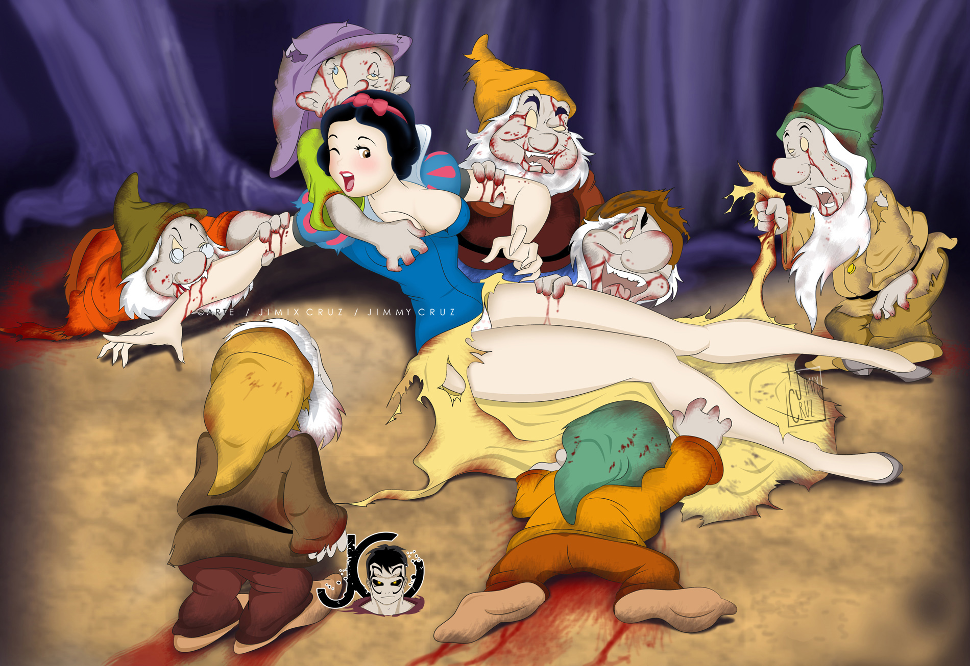 Snow White And The Seven Dwarves Porno. Cumshot comp porn. 7 comments