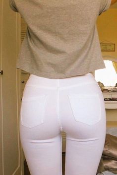 bonnie kay black recommends hot girls in white pants pic
