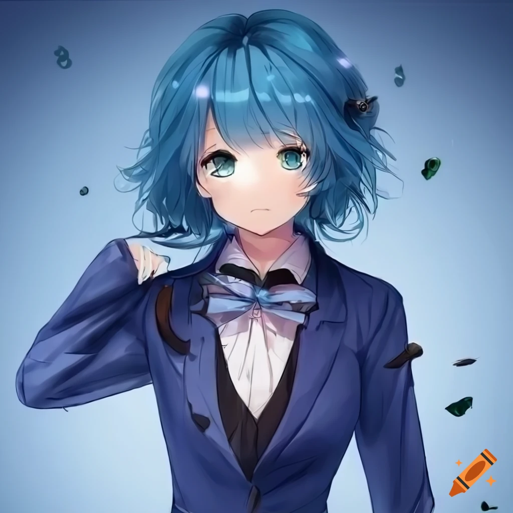 anna marie friesen recommends anime girl with short blue hair pic