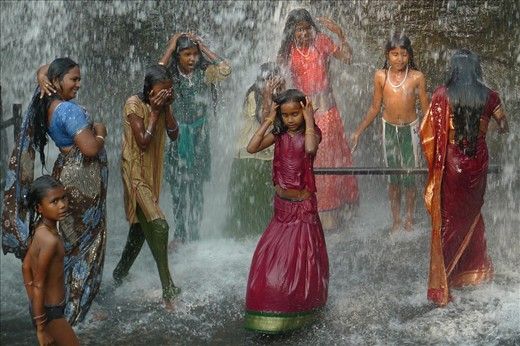 david sisung add women bathing in waterfalls photo