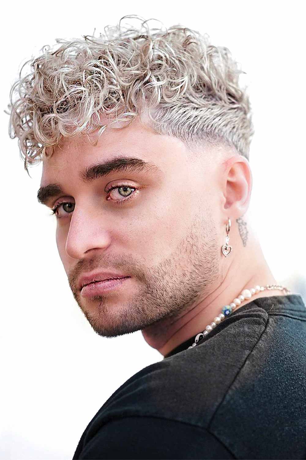 boon haw recommends platinum curly hair man pic