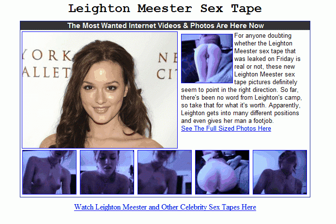 bruce fairman recommends leighton meester sex video pic