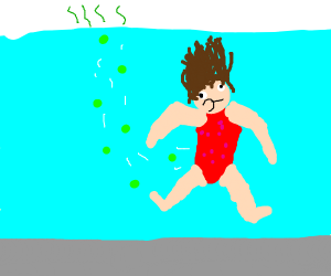 alexandra elena add woman fart in pool photo