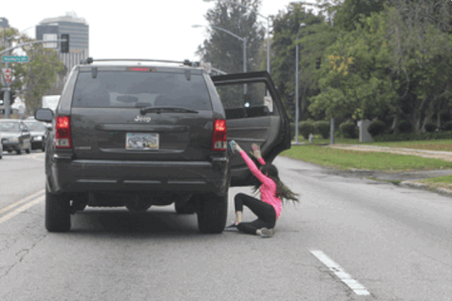 david tingley recommends falling out of car gif pic