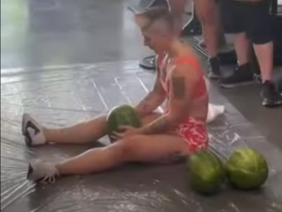 Best of Crushing watermelons with your thighs gif