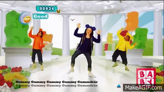 dancing gummy bear gif