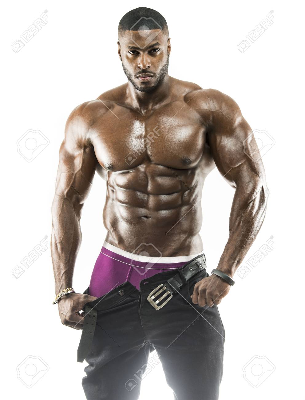 Best of Black guy with abs