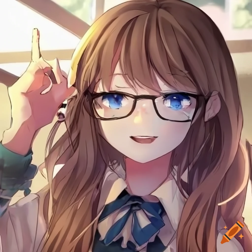 alex clearwater share anime girl brown hair glasses photos
