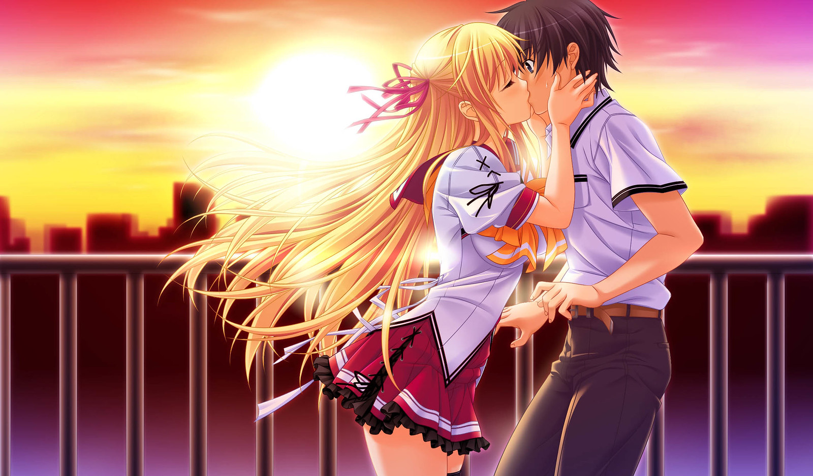 Best of Anime guy and girl kissing