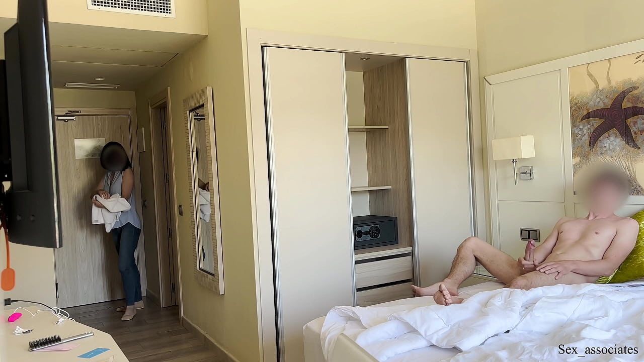 hotel maid caught me jerking off