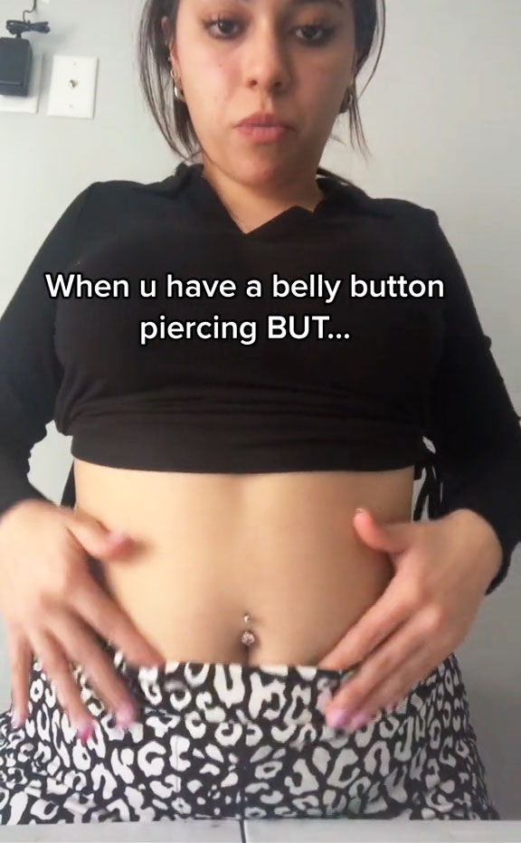 debbie mandy recommends Belly Button Piercing Chubby