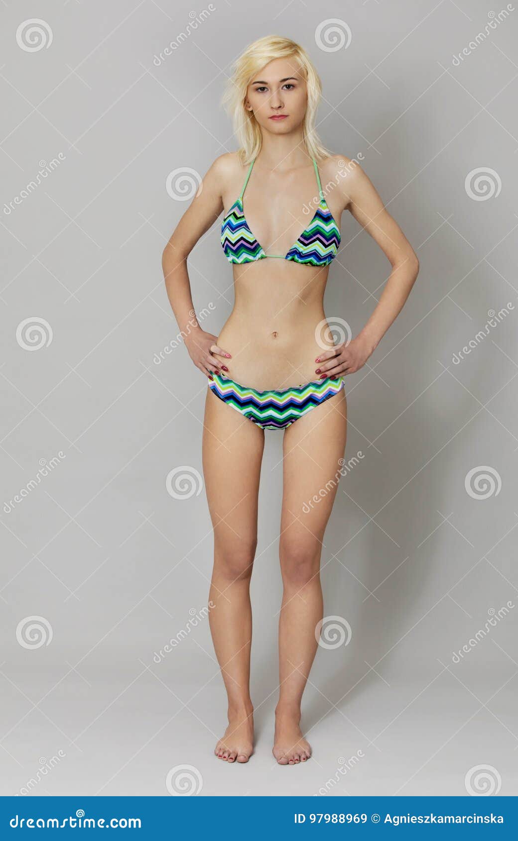 beautiful young women in bikinis