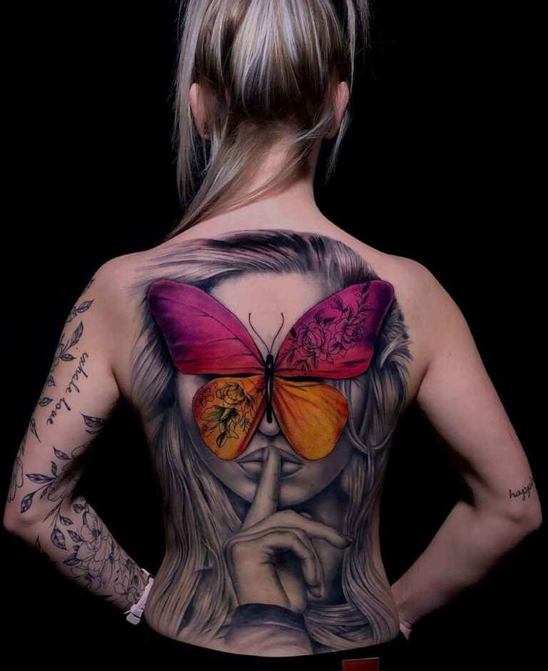 chris rebong recommends Butterfly Wings Back Tattoo