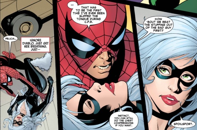 Best of Spiderman and blackcat sex