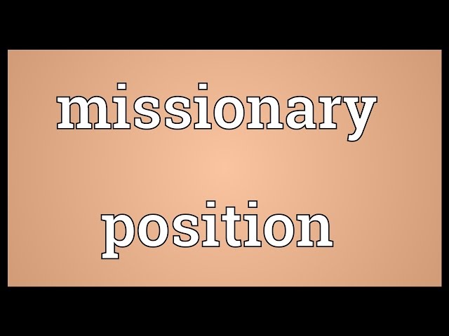 dino pennimpede recommends missionary position definition synonym pic