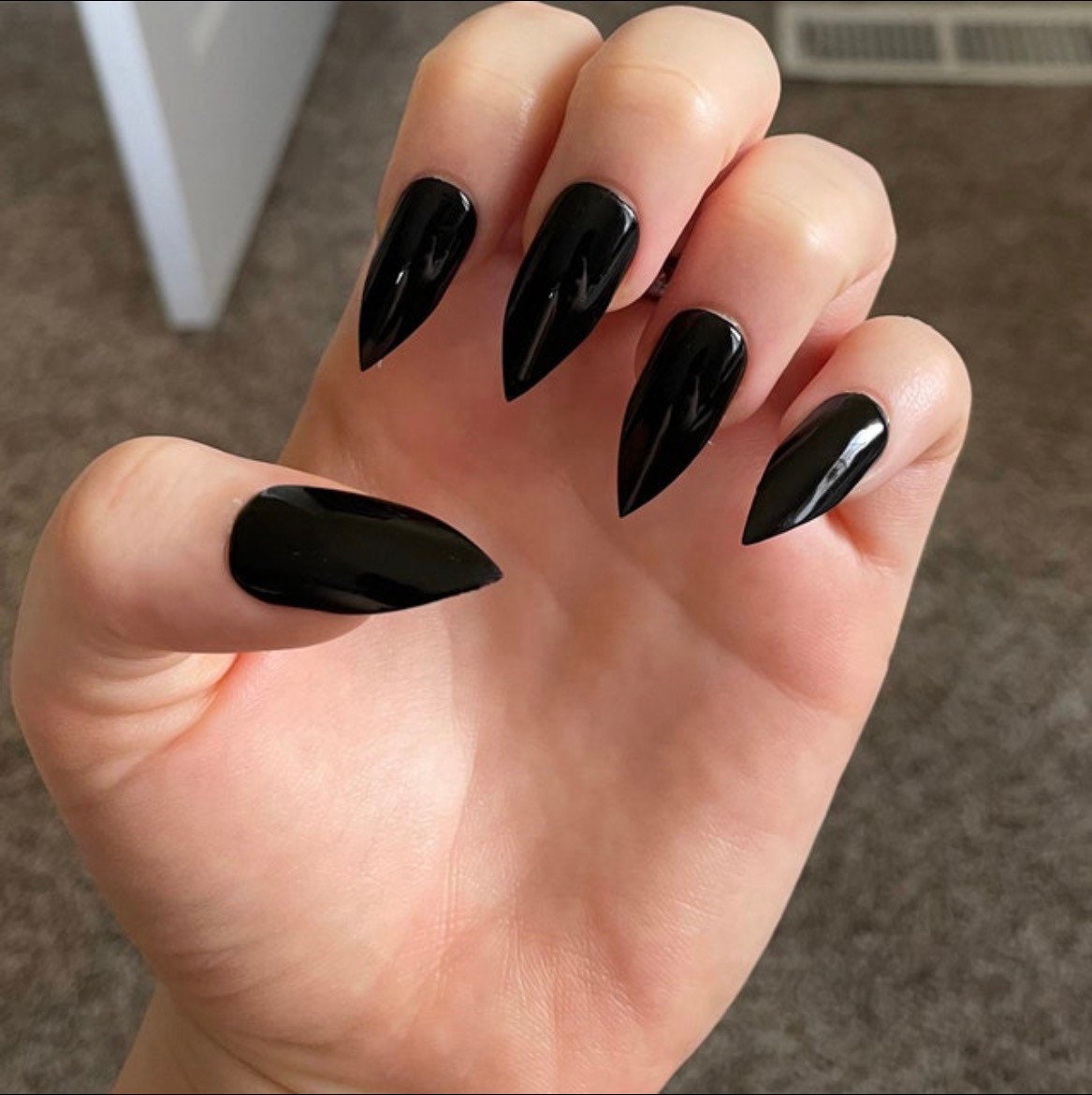 Best of Black sharp nails