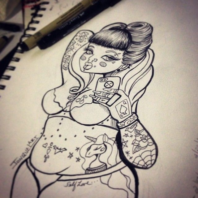 annette kohne recommends chubby pin up tattoo pic