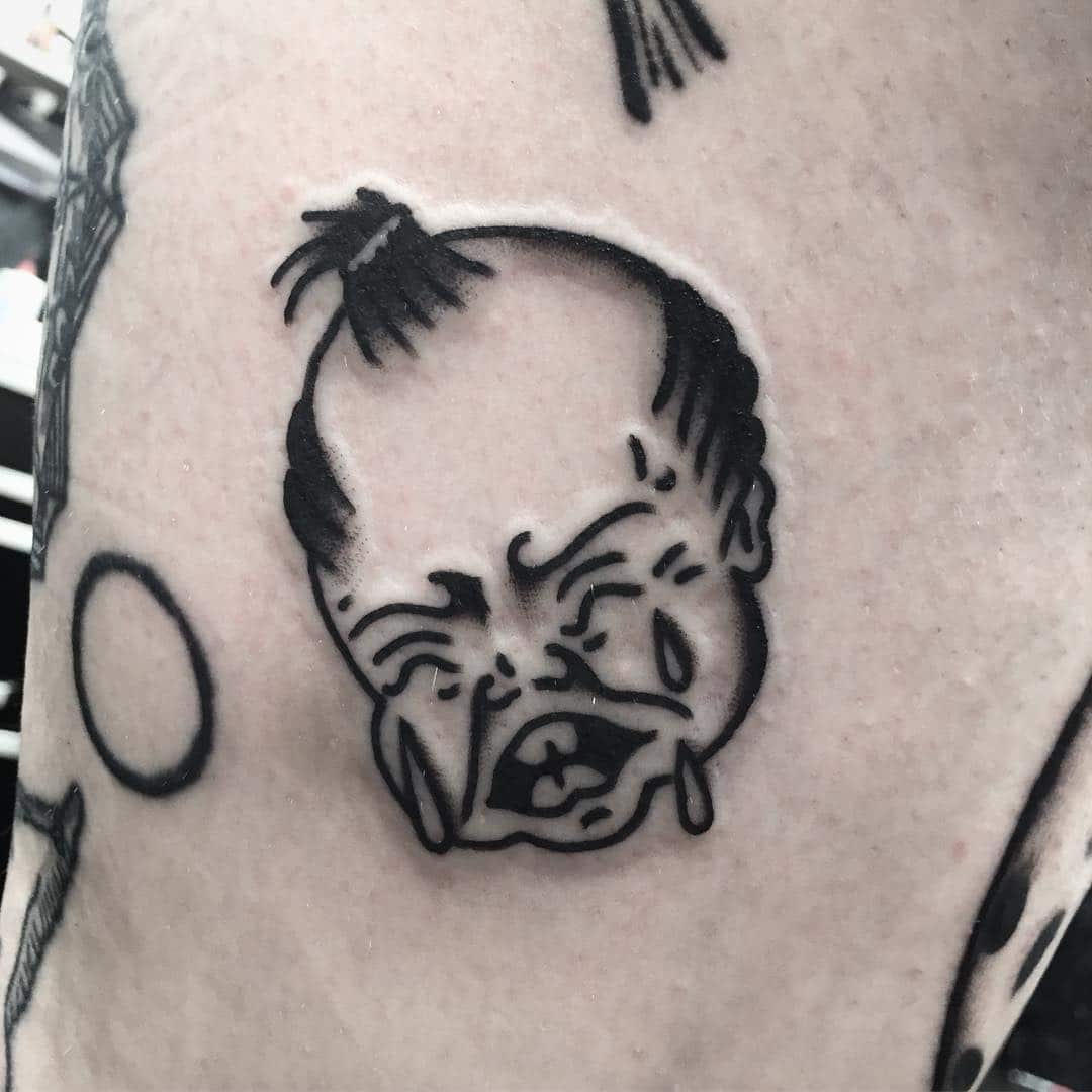 diane monty recommends crying baby tattoo pic