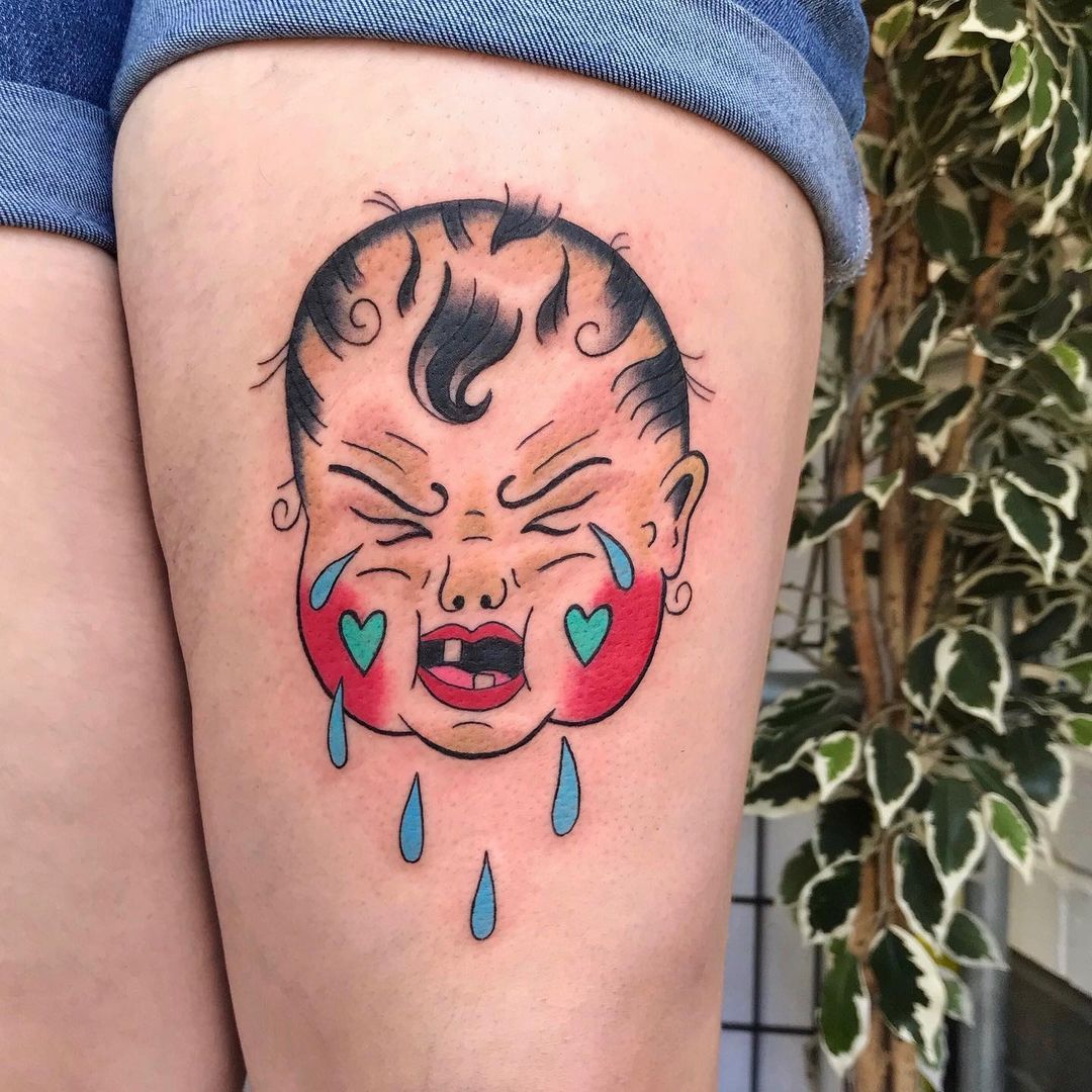 anand venkata recommends Crying Baby Tattoo