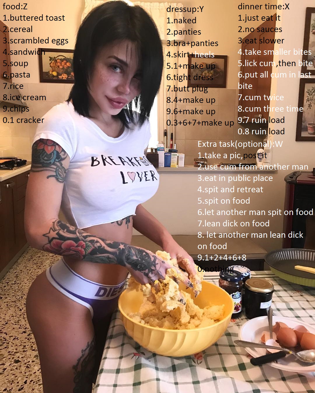 anna ceccarelli recommends cum on food pic