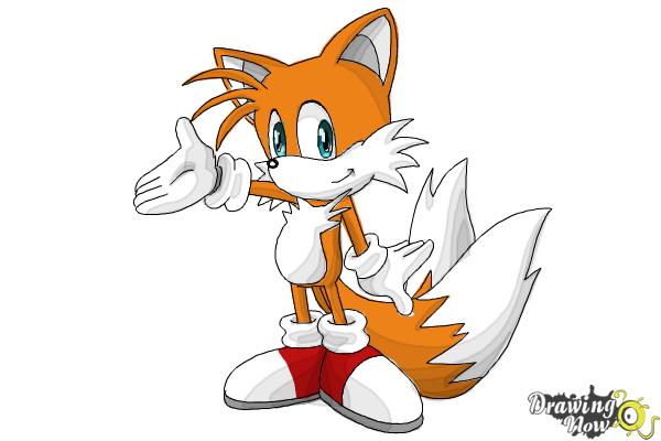 How To Draw Tails From Sonic racing parts