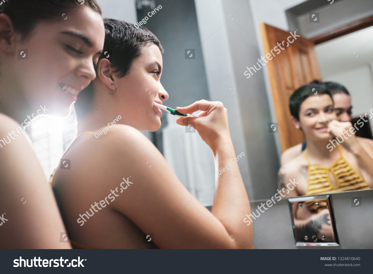 andrew ganas add young lesbians in shower photo
