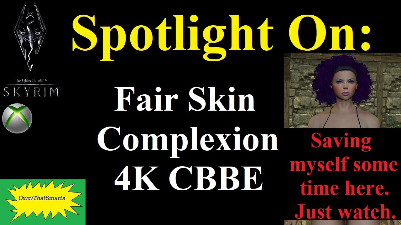 Best of Skyrim special edition fair skin complexion