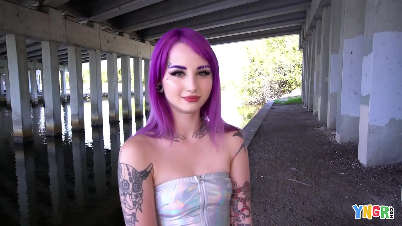 clayton blake recommends purple hair teen porn pic