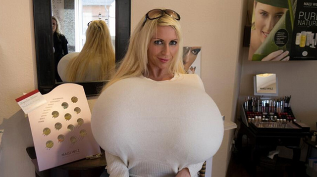 Best of Big giant fake tits