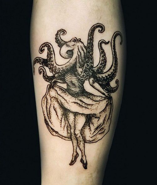 chris vlamis add girl with the octopus tattoo photo