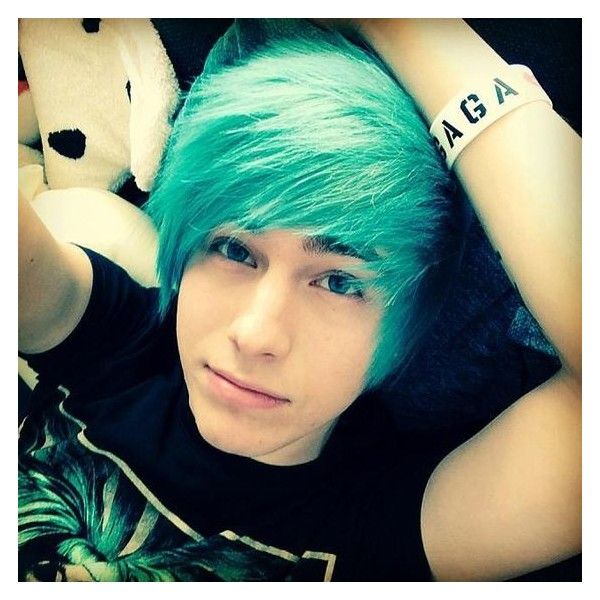 adah syuhadah add photo emo boy blue hair