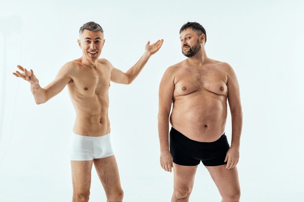 fat men in underwear
