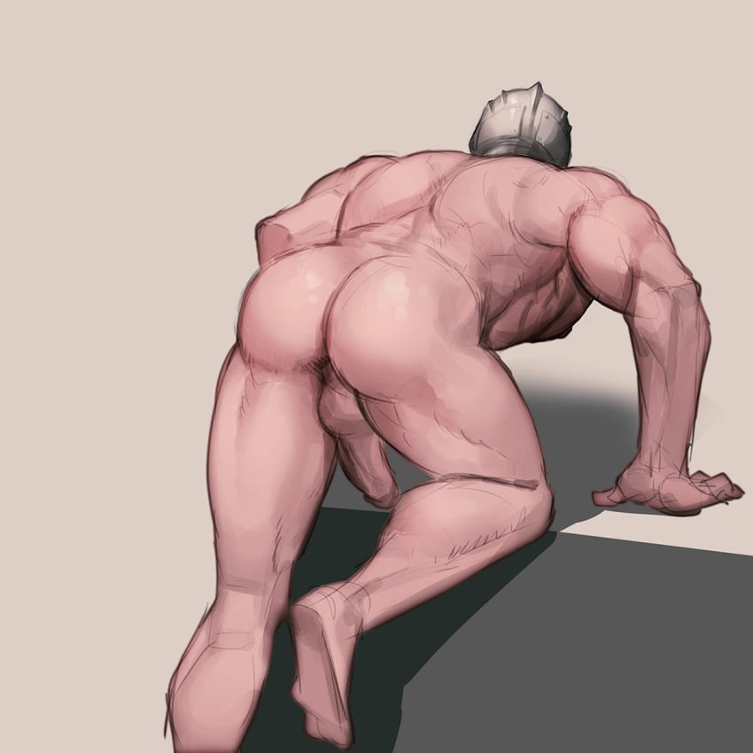 nude men bending over