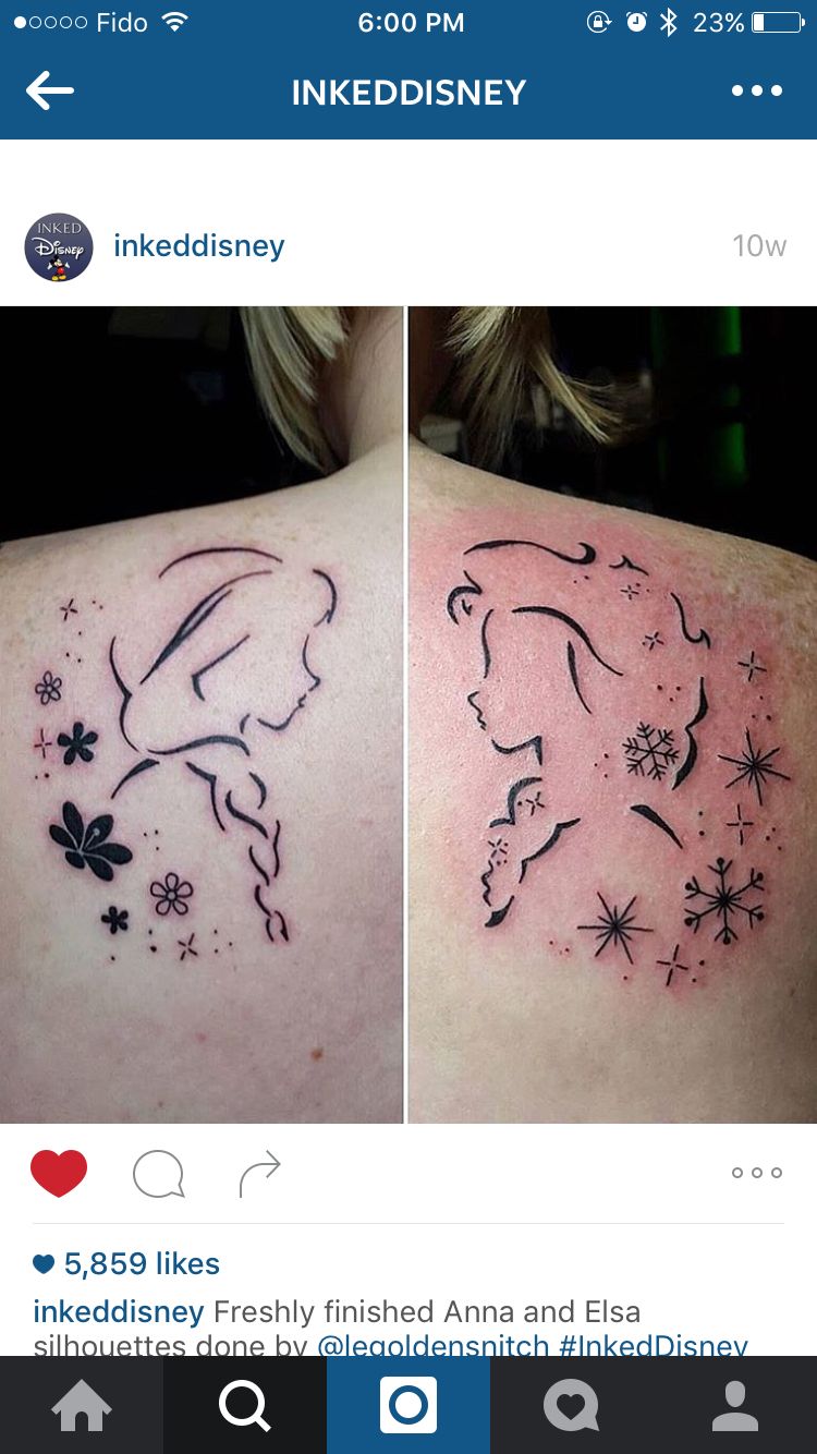 chanella monrose recommends frozen sister tattoos pic