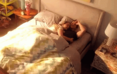 getting into bed gif