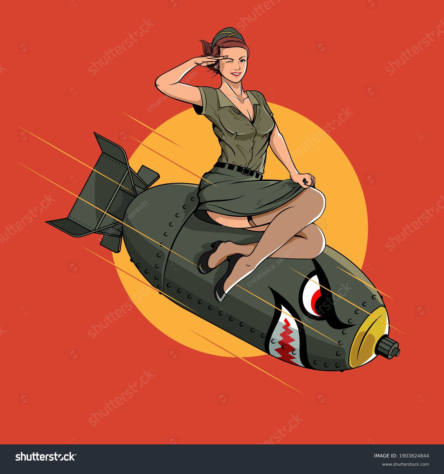 donald patten recommends girl riding a bomb pic