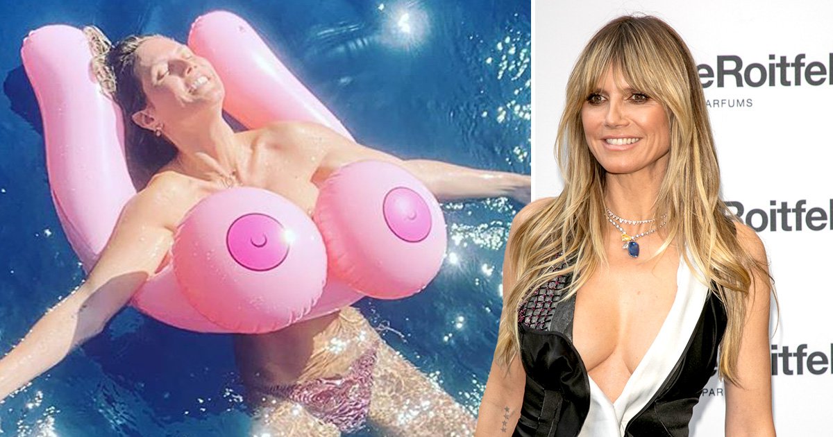 anthony wyrick recommends heidi klum tits pic