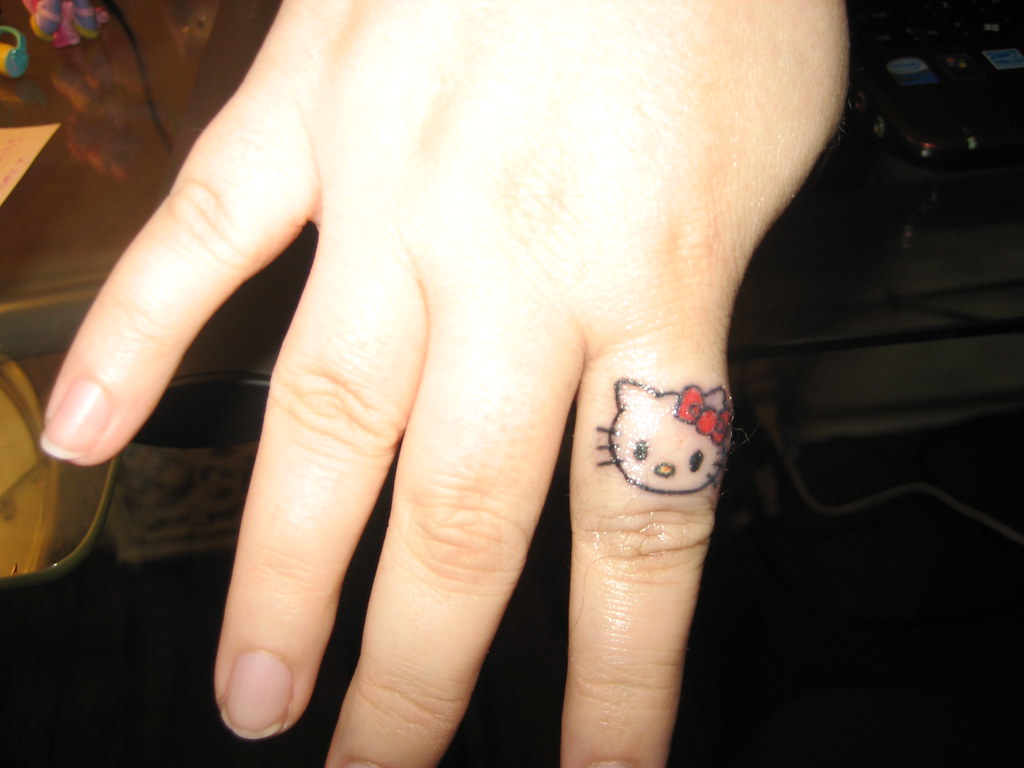 arun rajagopalan add photo hello kitty hand tattoo