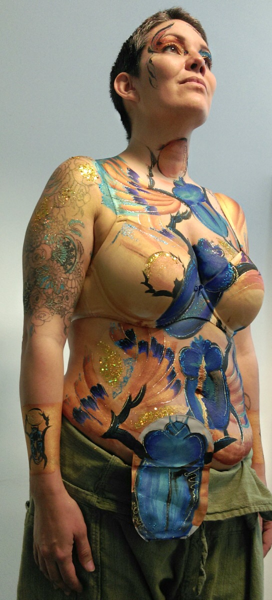 darren schnepf recommends huge boobs body paint pic