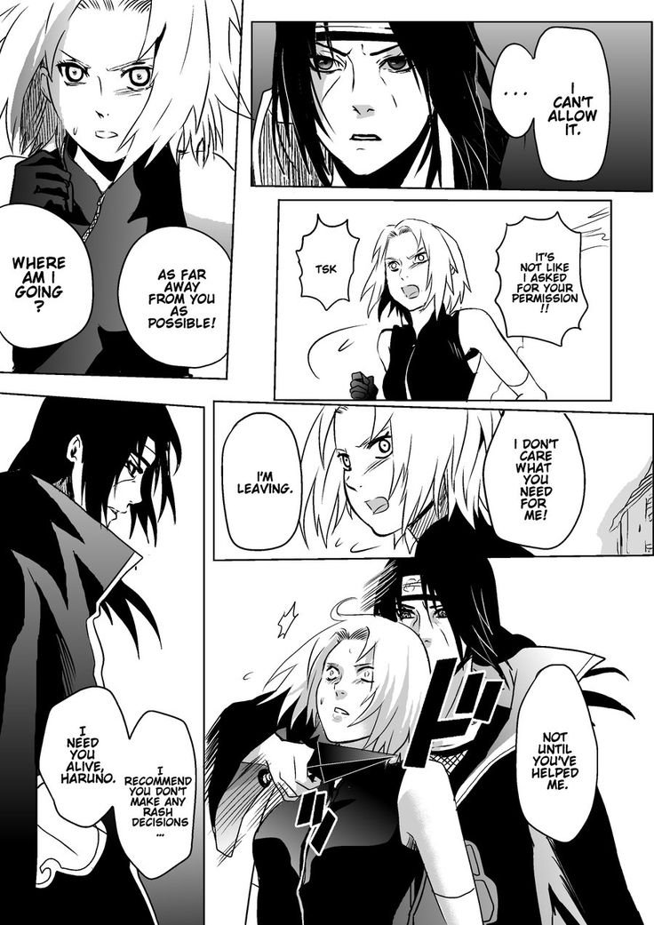 Itachi X Sakura Doujinshi sexting buddies