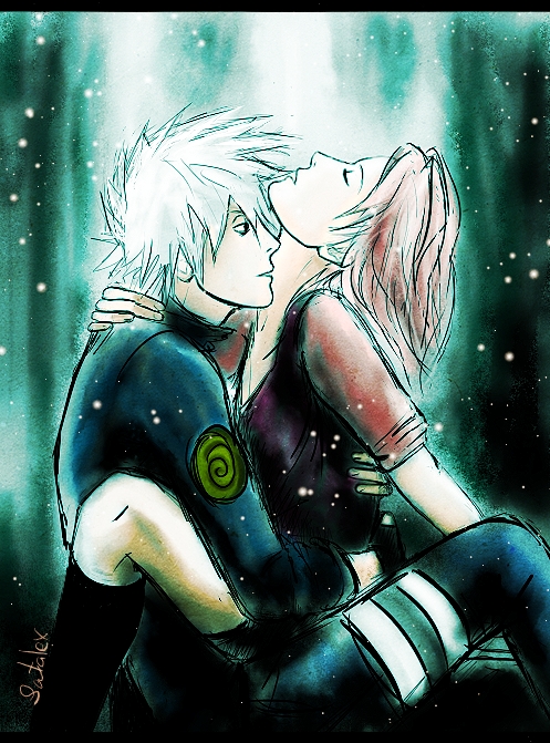 cassie wilkie recommends kakashi and sakura kiss pic