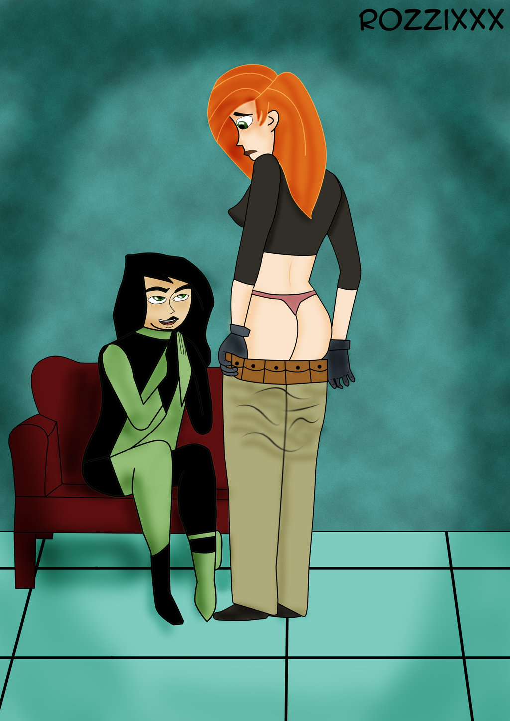 kim possible getting spanked